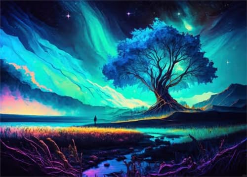 Puzzles 200 Teile, Landschaftsbaum Puzzle für Erwachsene,35x25cm Puzzle Lernspiel Herausforderung Spielzeug 200 Teile Puzzles für Erwachsene Kinder von Yoonqun