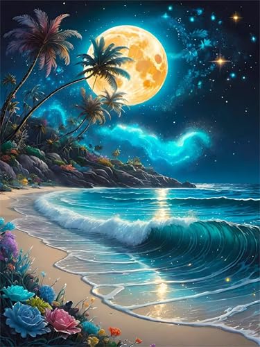 Puzzles 200 Teile, Mondstrandblumen Puzzle für Erwachsene,38x28cm Puzzle Lernspiel Herausforderung Spielzeug 200 Teile Puzzles für Erwachsene Kinder von Yoonqun