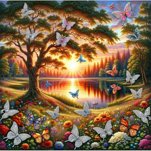 Puzzles 200 Teile, Puzzle Für Erwachsene, 28x28 cm Puzzle Lernspiel Herausforderung Spielzeug 200 Teile Sonnenuntergang See Landschaft Schmetterling Puzzles für Erwachsene Puzzles 200 Teile, Puzzle Für Erwachsene, 28x28 cm Puzzle Lernspiel Herausforderung Spielzeug 200 Teile Sonnenuntergang See Landschaft Schmetterling Puzzles für Erwachsene von Yoonqun