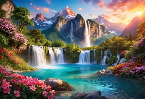 Puzzles 200 Teile, Puzzle Für Erwachsene,35x25 cm Puzzle Lernspiel Herausforderung Spielzeug 200 Berg-Wasserfall-Landschaft Puzzles für Erwachsene Puzzles 200 Teile, Puzzle Für Erwachsene,35x25 cm Puzzle Lernspiel Herausforderung Spielzeug 200 Berg-Wasserfall-Landschaft Puzzles für Erwachsene von Yoonqun