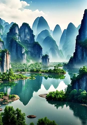 Puzzles 200 Teile, Puzzle Für Erwachsene,35x25 cm Puzzle Lernspiel Herausforderung Spielzeug 200 Berge Flüsse Landschaft Puzzles für Erwachsene von Yoonqun