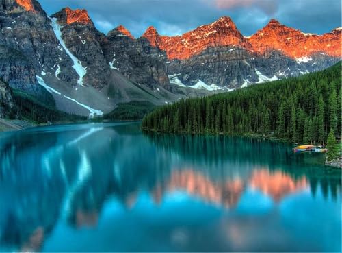 Puzzles 200 Teile, Puzzle Für Erwachsene,35x25 cm Puzzle Lernspiel Herausforderung Spielzeug 200 Natürlicher Bergsee Puzzles für Erwachsene von Yoonqun