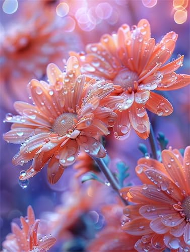 Puzzles 200 Teile, Puzzle Für Erwachsene,35x25 cm Puzzle Lernspiel Herausforderung Spielzeug 200 Rosa Gänseblümchen Puzzles für Erwachsene von Yoonqun