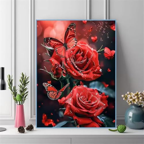 Puzzles 200 Teile, Roter Rosenschmetterling Puzzle für Erwachsene,35x25cm Puzzle Lernspiel Herausforderung Spielzeug 200 Teile Puzzles für Erwachsene Kinder Puzzles 200 Teile, Roter Rosenschmetterling Puzzle für Erwachsene,35x25cm Puzzle Lernspiel Herausforderung Spielzeug 200 Teile Puzzles für Erwachsene Kinder von Yoonqun