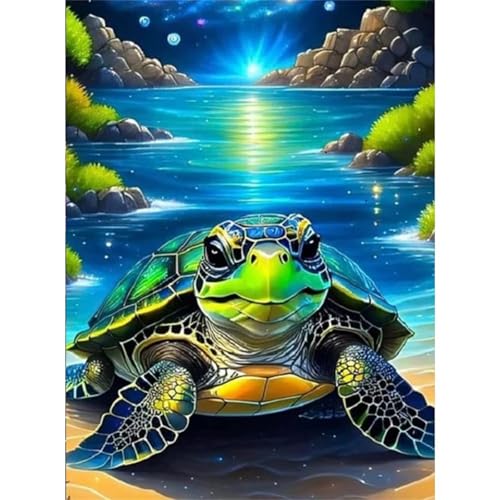 Puzzles 200 Teile, Sonnenuntergangsschildkröte Puzzle für Erwachsene,35x25cm Puzzle Lernspiel Herausforderung Spielzeug 200 Teile Puzzles für Erwachsene Kinder von Yoonqun