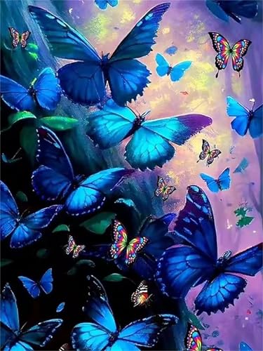 Puzzles 2000 Teile, Puzzle Für Erwachsene,100x70 cm Puzzle Lernspiel Herausforderung Spielzeug 2000 Blaue Schmetterlinge Puzzles für Erwachsene von Yoonqun
