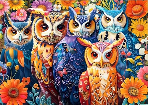 Puzzles 2000 Teile, Puzzle Für Erwachsene,100x70 cm Puzzle Lernspiel Herausforderung Spielzeug 2000 Bunte Eulen Puzzles für Erwachsene Puzzles 2000 Teile, Puzzle Für Erwachsene,100x70 cm Puzzle Lernspiel Herausforderung Spielzeug 2000 Bunte Eulen Puzzles für Erwachsene von Yoonqun