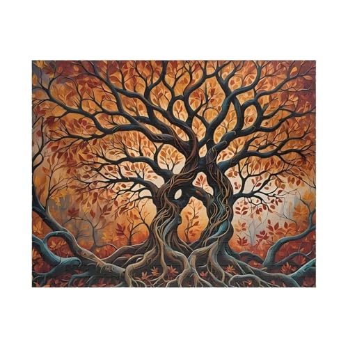 Puzzles 2000 Teile, Puzzle Für Erwachsene,100x70 cm Puzzle Lernspiel Herausforderung Spielzeug 2000 Herbstbäume Puzzles für Erwachsene von Yoonqun