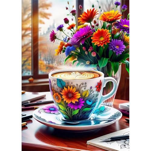 Puzzles 2000 Teile, Puzzle Für Erwachsene,100x70 cm Puzzle Lernspiel Herausforderung Spielzeug 2000 Kaffeebouquet Puzzles für Erwachsene von Yoonqun