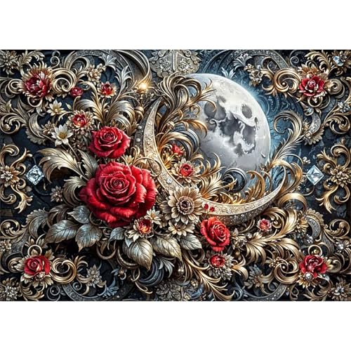Puzzles 2000 Teile, Puzzle Für Erwachsene,100x70 cm Puzzle Lernspiel Herausforderung Spielzeug 2000 Mondrote Rosen Puzzles für Erwachsene Puzzles 2000 Teile, Puzzle Für Erwachsene,100x70 cm Puzzle Lernspiel Herausforderung Spielzeug 2000 Mondrote Rosen Puzzles für Erwachsene von Yoonqun