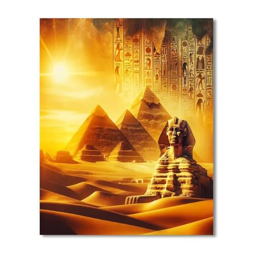 Puzzles 30 Teile, Puzzle Für Erwachsene,25x20 cm Puzzle Lernspiel Herausforderung Spielzeug 30 Ägyptische Statue Pyramide Puzzles für Erwachsene von Yoonqun