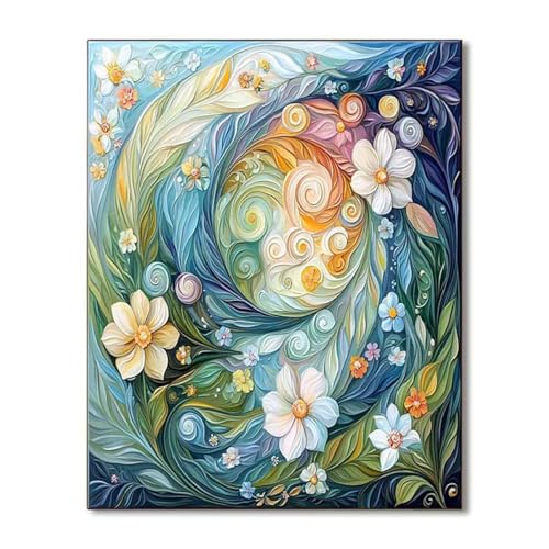 Puzzles 30 Teile, Puzzle Für Erwachsene,25x20 cm Puzzle Lernspiel Herausforderung Spielzeug 30 Abstrakte Blattblumen Puzzles für Erwachsene von Yoonqun