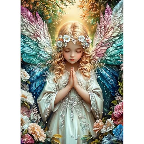 Puzzles 30 Teile, Puzzle Für Erwachsene,25x20 cm Puzzle Lernspiel Herausforderung Spielzeug 30 Betendes Engelmädchen Puzzles für Erwachsene von Yoonqun