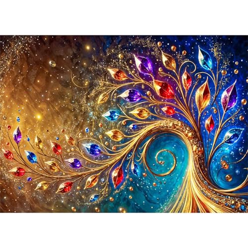 Puzzles 30 Teile, Puzzle Für Erwachsene,25x20 cm Puzzle Lernspiel Herausforderung Spielzeug 30 Bunter Kristallbaum Puzzles für Erwachsene von Yoonqun