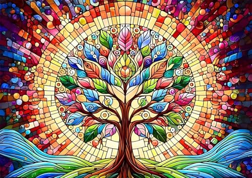 Puzzles 30 Teile, Puzzle Für Erwachsene,25x20 cm Puzzle Lernspiel Herausforderung Spielzeug 30 Buntglasbaum Puzzles für Erwachsene Puzzles 30 Teile, Puzzle Für Erwachsene,25x20 cm Puzzle Lernspiel Herausforderung Spielzeug 30 Buntglasbaum Puzzles für Erwachsene von Yoonqun