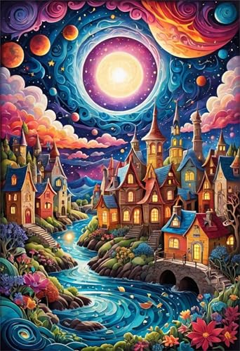 Puzzles 30 Teile, Puzzle Für Erwachsene,25x20 cm Puzzle Lernspiel Herausforderung Spielzeug 30 Fantasiestadtlandschaft Puzzles für Erwachsene Puzzles 30 Teile, Puzzle Für Erwachsene,25x20 cm Puzzle Lernspiel Herausforderung Spielzeug 30 Fantasiestadtlandschaft Puzzles für Erwachsene von Yoonqun