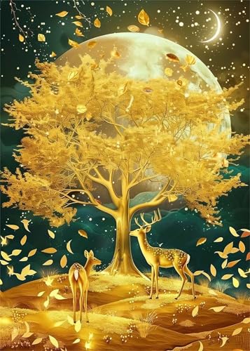 Puzzles 30 Teile, Puzzle Für Erwachsene,25x20 cm Puzzle Lernspiel Herausforderung Spielzeug 30 Goldener Baumhirsch Puzzles für Erwachsene Puzzles 30 Teile, Puzzle Für Erwachsene,25x20 cm Puzzle Lernspiel Herausforderung Spielzeug 30 Goldener Baumhirsch Puzzles für Erwachsene von Yoonqun