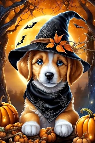 Puzzles 30 Teile, Puzzle Für Erwachsene,25x20 cm Puzzle Lernspiel Herausforderung Spielzeug 30 Halloween-Hund Puzzles für Erwachsene von Yoonqun