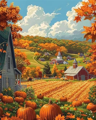 Puzzles 30 Teile, Puzzle Für Erwachsene,25x20 cm Puzzle Lernspiel Herausforderung Spielzeug 30 Herbstfarm Puzzles für Erwachsene von Yoonqun