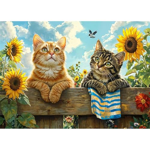 Puzzles 30 Teile, Puzzle Für Erwachsene,25x20 cm Puzzle Lernspiel Herausforderung Spielzeug 30 Kalikokatzen Puzzles für Erwachsene von Yoonqun
