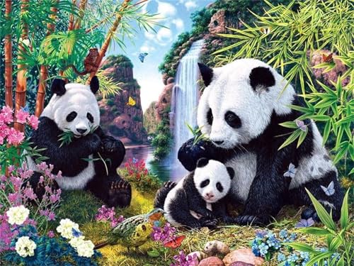 Puzzles 30 Teile, Puzzle Für Erwachsene,25x20 cm Puzzle Lernspiel Herausforderung Spielzeug 30 Landschaft Panda Puzzles für Erwachsene von Yoonqun