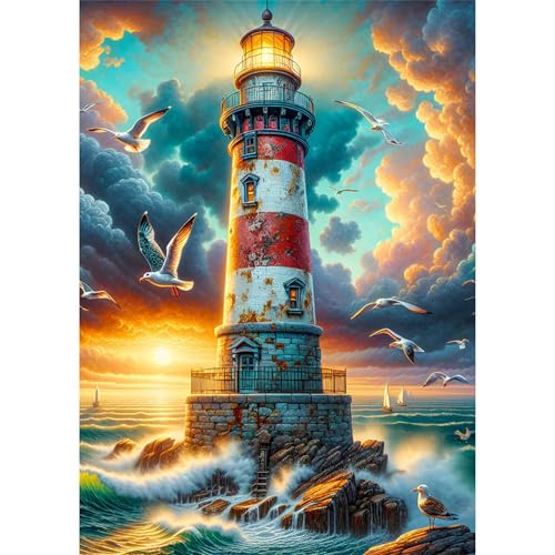Puzzles 30 Teile, Puzzle Für Erwachsene,25x20 cm Puzzle Lernspiel Herausforderung Spielzeug 30 Leuchtturmmöwen Puzzles für Erwachsene Puzzles 30 Teile, Puzzle Für Erwachsene,25x20 cm Puzzle Lernspiel Herausforderung Spielzeug 30 Leuchtturmmöwen Puzzles für Erwachsene von Yoonqun