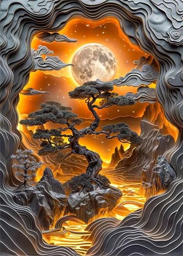 Puzzles 30 Teile, Puzzle Für Erwachsene,25x20 cm Puzzle Lernspiel Herausforderung Spielzeug 30 Mondlicht Landschaft Baum Puzzles für Erwachsene Puzzles 30 Teile, Puzzle Für Erwachsene,25x20 cm Puzzle Lernspiel Herausforderung Spielzeug 30 Mondlicht Landschaft Baum Puzzles für Erwachsene von Yoonqun