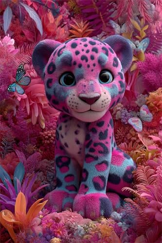 Puzzles 30 Teile, Puzzle Für Erwachsene,25x20 cm Puzzle Lernspiel Herausforderung Spielzeug 30 Rosa Cartoon-Leopard Puzzles für Erwachsene Puzzles 30 Teile, Puzzle Für Erwachsene,25x20 cm Puzzle Lernspiel Herausforderung Spielzeug 30 Rosa Cartoon-Leopard Puzzles für Erwachsene von Yoonqun