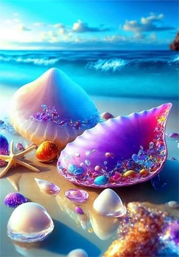 Puzzles 30 Teile, Puzzle Für Erwachsene,25x20 cm Puzzle Lernspiel Herausforderung Spielzeug 30 Strandmuscheln Puzzles für Erwachsene von Yoonqun