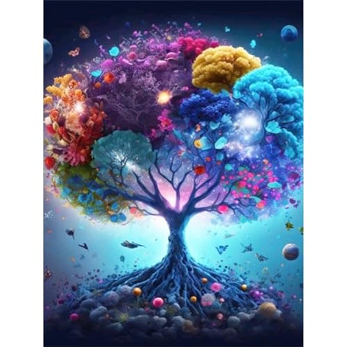 Puzzles 300 Teile, Bunter Lebensbaum Puzzle für Erwachsene,40x28cm Puzzle Lernspiel Herausforderung Spielzeug 300 Teile Puzzles für Erwachsene Kinder von Yoonqun