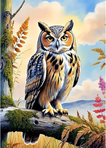 Puzzles 300 Teile, Eulenvögel Puzzle für Erwachsene,43x31cm Puzzle Lernspiel Herausforderung Spielzeug 300 Teile Puzzles für Erwachsene Kinder von Yoonqun