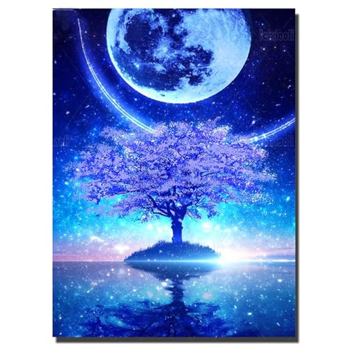 Puzzles 300 Teile, Mondbaum des Lebens Puzzle für Erwachsene,40x28cm Puzzle Lernspiel Herausforderung Spielzeug 300 Teile Puzzles für Erwachsene Kinder von Yoonqun