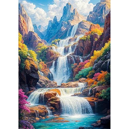 Puzzles 300 Teile, Puzzle Für Erwachsene,38x26 cm Puzzle Lernspiel Herausforderung Spielzeug 300 Bergwasserfall Puzzles für Erwachsene Puzzles 300 Teile, Puzzle Für Erwachsene,38x26 cm Puzzle Lernspiel Herausforderung Spielzeug 300 Bergwasserfall Puzzles für Erwachsene von Yoonqun