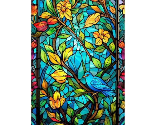 Puzzles 300 Teile, Puzzle Für Erwachsene,38x26 cm Puzzle Lernspiel Herausforderung Spielzeug 300 Glasige Blattvögel Puzzles für Erwachsene von Yoonqun