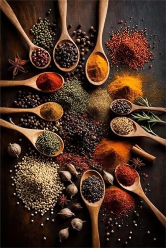 Puzzles 300 Teile, Puzzle Für Erwachsene,38x26 cm Puzzle Lernspiel Herausforderung Spielzeug 300 Löffelgewürz Puzzles für Erwachsene von Yoonqun
