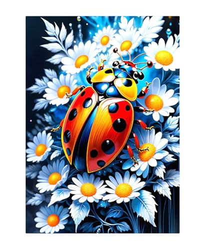 Puzzles 300 Teile, Puzzle Für Erwachsene,38x26 cm Puzzle Lernspiel Herausforderung Spielzeug 300 Marienkäfer Daisy Puzzles für Erwachsene von Yoonqun