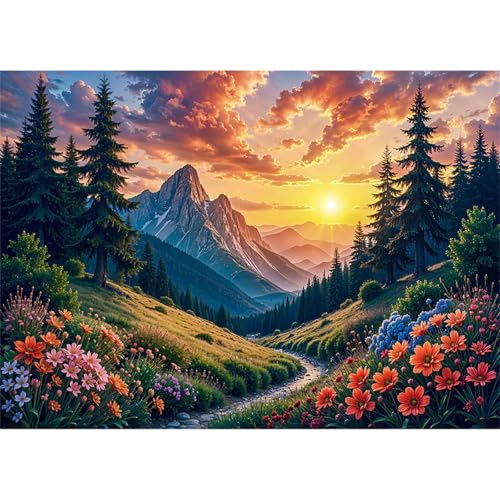 Puzzles 300 Teile, Puzzle Für Erwachsene,38x26 cm Puzzle Lernspiel Herausforderung Spielzeug 300 Sonnenaufgang Berglandschaft Puzzles für Erwachsene Puzzles 300 Teile, Puzzle Für Erwachsene,38x26 cm Puzzle Lernspiel Herausforderung Spielzeug 300 Sonnenaufgang Berglandschaft Puzzles für Erwachsene von Yoonqun