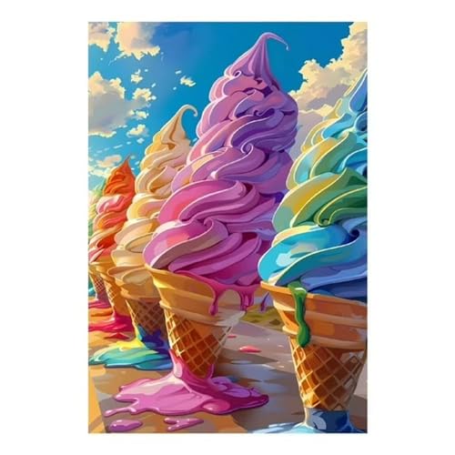 Puzzles 300 Teile, Regenbogeneis Puzzle für Erwachsene,40x28cm Puzzle Lernspiel Herausforderung Spielzeug 300 Teile Puzzles für Erwachsene Kinder von Yoonqun