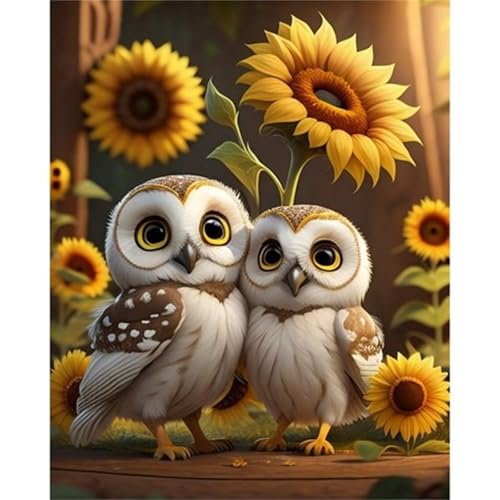 Puzzles 300 Teile, Sonnenblumeneule Puzzle für Erwachsene,40x28cm Puzzle Lernspiel Herausforderung Spielzeug 300 Teile Puzzles für Erwachsene Kinder von Yoonqun