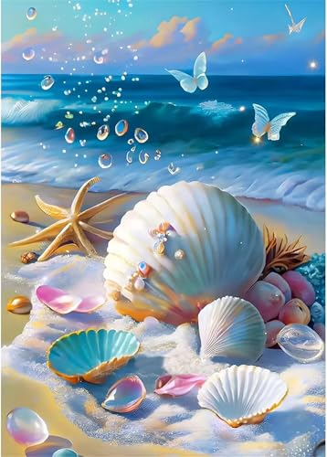 Puzzles 300 Teile, Strand Muscheln Landschaft Puzzle für Erwachsene,40x28cm Puzzle Lernspiel Herausforderung Spielzeug 300 Teile Puzzles für Erwachsene Kinder von Yoonqun