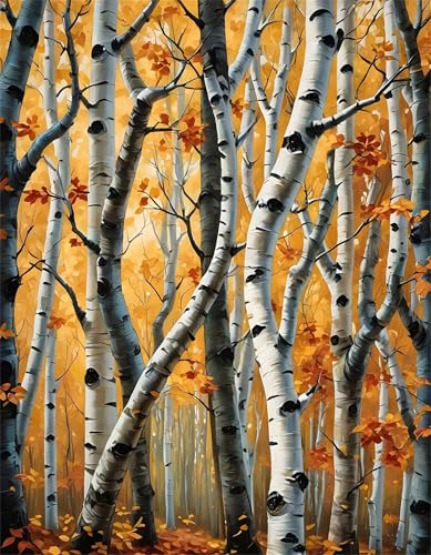Puzzles 500 Teile, Birkenwälder Puzzle für Erwachsene,52x38cm Puzzle Lernspiel Herausforderung Spielzeug 500 Teile Puzzles für Erwachsene Kinder von Yoonqun