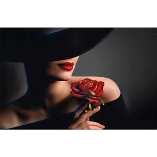 Puzzles 500 Teile, Elegante Dame Puzzle für Erwachsene,52x38cm Puzzle Lernspiel Herausforderung Spielzeug 500 Teile Puzzles für Erwachsene Kinder von Yoonqun