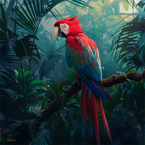 Puzzles 500 Teile, Puzzle Für Erwachsene, 45x45 cm Puzzle Lernspiel Herausforderung Spielzeug 500 Teile Dschungelpapageienpflanzen Puzzles für Erwachsene Puzzles 500 Teile, Puzzle Für Erwachsene, 45x45 cm Puzzle Lernspiel Herausforderung Spielzeug 500 Teile Dschungelpapageienpflanzen Puzzles für Erwachsene von Yoonqun