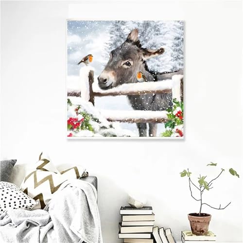 Puzzles 500 Teile, Puzzle Für Erwachsene, 45x45 cm Puzzle Lernspiel Herausforderung Spielzeug 500 Teile Esel Tiere Puzzles für Erwachsene von Yoonqun