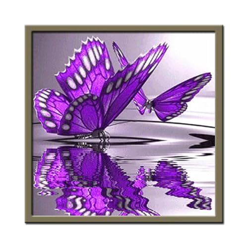 Puzzles 500 Teile, Puzzle Für Erwachsene, 45x45 cm Puzzle Lernspiel Herausforderung Spielzeug 500 Teile Schmetterlingswasser Puzzles für Erwachsene von Yoonqun