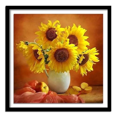 Puzzles 500 Teile, Puzzle Für Erwachsene, 45x45 cm Puzzle Lernspiel Herausforderung Spielzeug 500 Teile Sonnenblumen Puzzles für Erwachsene von Yoonqun