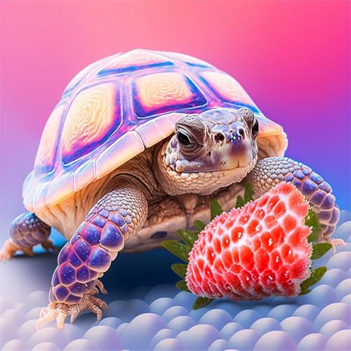 Puzzles 500 Teile, Puzzle Für Erwachsene, 45x45 cm Puzzle Lernspiel Herausforderung Spielzeug 500 Teile Tierschildkröte Puzzles für Erwachsene von Yoonqun