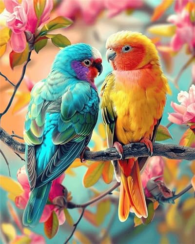 Puzzles 500 Teile, Puzzle Für Erwachsene,52x38 cm Puzzle Lernspiel Herausforderung Spielzeug 500 Schöne Papageien Puzzles für Erwachsene von Yoonqun