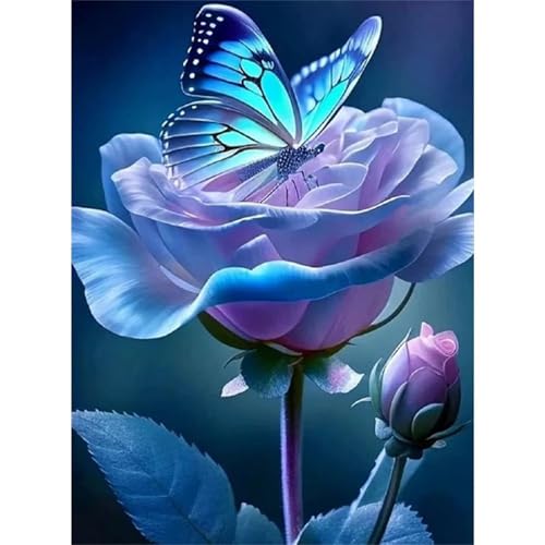 Puzzles 500 Teile, Schmetterlingsrosen Puzzle für Erwachsene,52x38cm Puzzle Lernspiel Herausforderung Spielzeug 500 Teile Puzzles für Erwachsene Kinder von Yoonqun