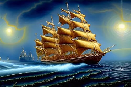 Puzzles 500 Teile, Segeln mit Meerblick Puzzle für Erwachsene,52x38cm Puzzle Lernspiel Herausforderung Spielzeug 500 Teile Puzzles für Erwachsene Kinder von Yoonqun